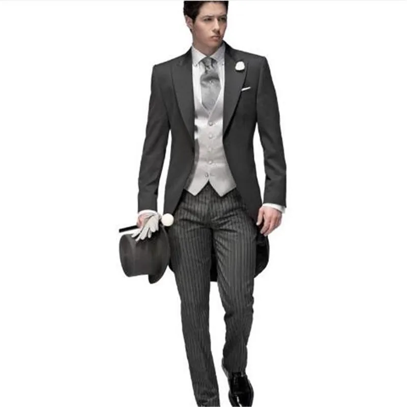 Tailor Made Long Coat Mens Suit Ternos Masculino Men Suits 2018 Groom