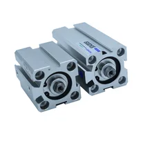 Aluminum Alloy SDA Type 20mm Bore 5/10/15/20/25/30/35/40/45/50mm Stroke Single Rod Double Action Pneumatic Air Cylinder 20mm shaft dia 50mm stroke pneumatic shock absorber