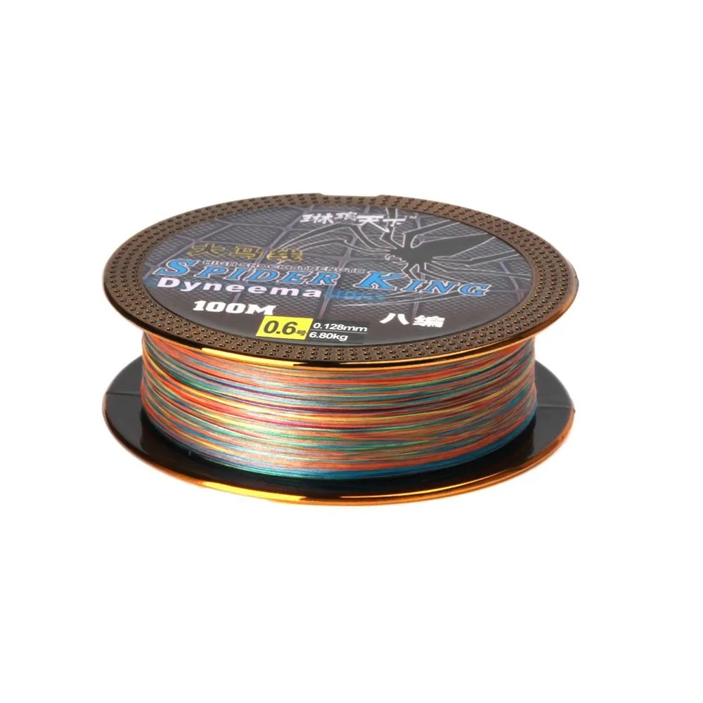 Rompin Spider-Line Series 100m PE Braided Carp Fishing Line Camouflag 4  Strands 10- 80LB Multifilament For Carp Fishing Tackle