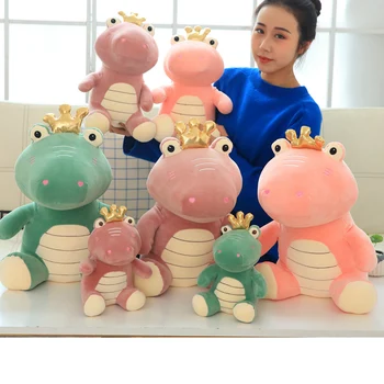 

45cm New Arrival Cute Crown Frogs Stuffed Dolls & Plush Toys Sweety Lovely Free Shipping One Piece