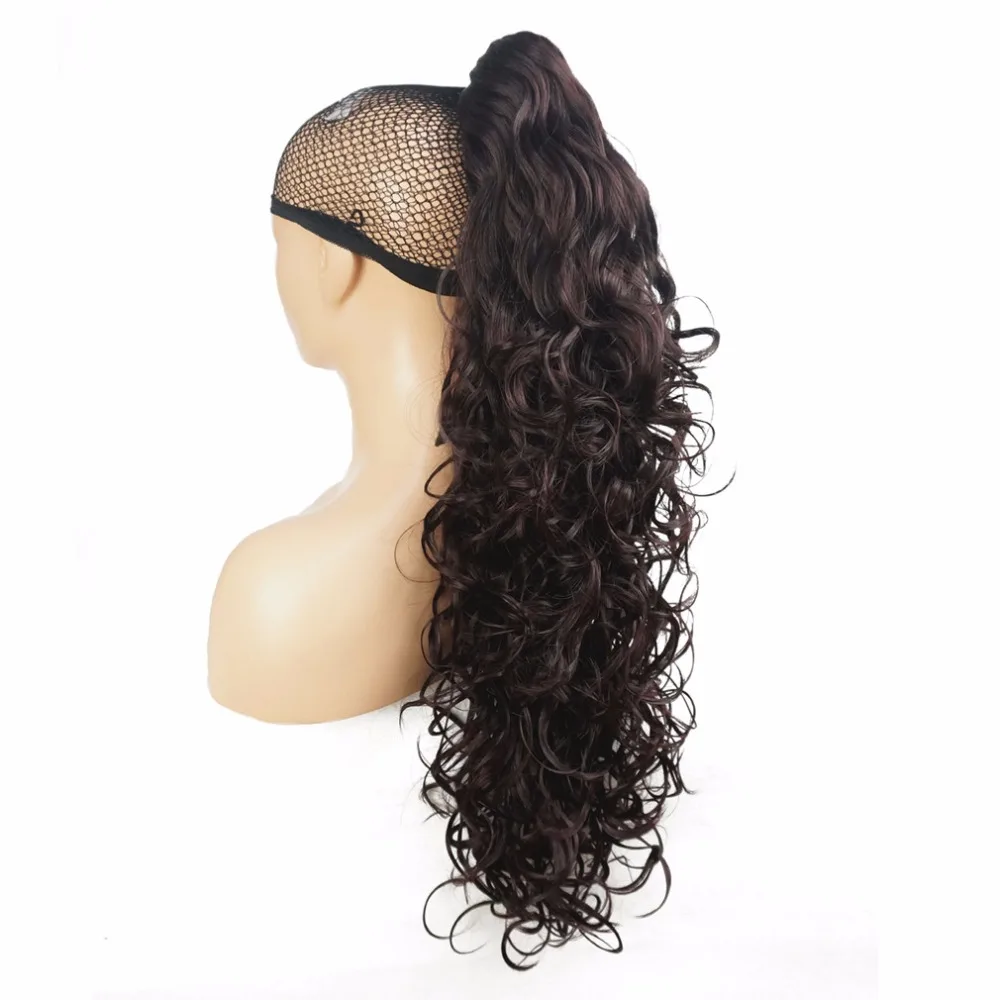StrongBeauty Long Curly Claw Clip Ponytail Hairpiece Hair Extensions 32 inch Synthetic Heat Resistant Fiber