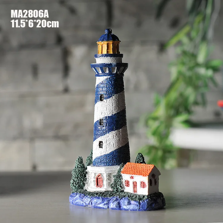 Полимерный Морской Маяк в средиземноморском стиле домашнее украшение маяк Декор