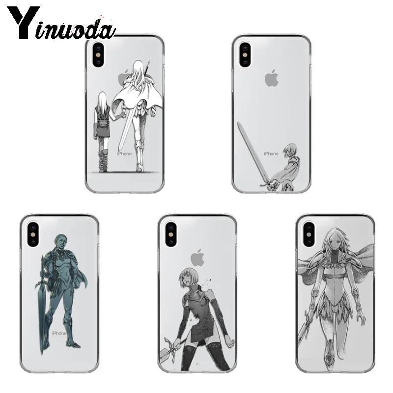 Yinuoda Claymore аниме чехол для телефона iPhone X Xs Xr XsMax 6 6s Plus 7 7plus 8 8plus 5 5s 5c SE | Мобильные