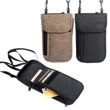 Reizen Paspoort Opbergtas Multifunctionele ID Credit Kaarthouder Neck Opknoping Bag Dropshipping
