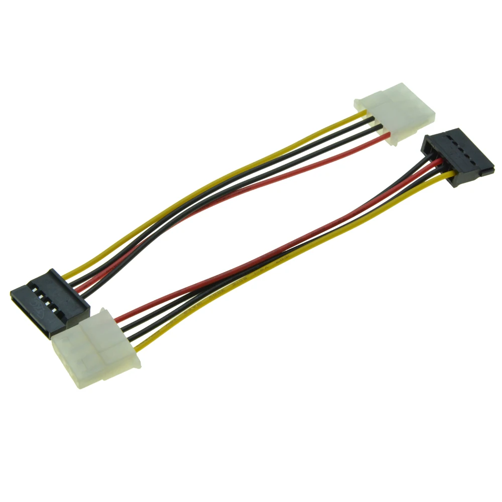 15 Pin Female SATA ATA HDD Hardrive to 4 PIN IDE MOLEX Power Adapter