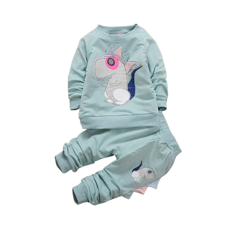 Baby Boys Clothing Sets Spring Kids Clothes Cotton Cartoon Dinosaur