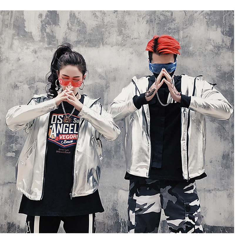 Korean Hip Hop Jacket Man 2018 Hood Windbreaker   (6)