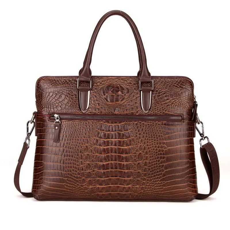 High Quality Crocodile Briefcase Men Genuine Leather Bag Man Briefcases Laptop Bag Handbag Business Messenger Men Bag Briefcase High Quality Crocodile Briefcase Men Genuine Leather Bag Man Briefcases Laptop Bag Handbag Business Messenger Men Bag Briefcase