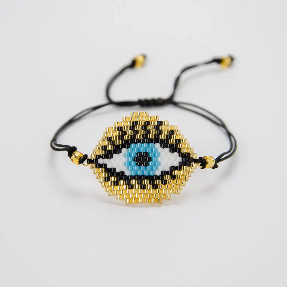

Go2boho Dropshipping Pulseras Evil Eye Bracelet MIYUKI Bracelets Gold Delicas Seed Beads Friendship Strap Women Jewelry Gifts