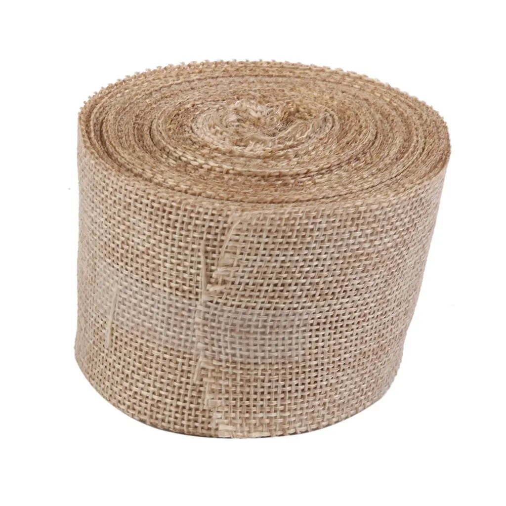 

10M Linen ribbon rustic style vintage decoration for crafts gardening wedding