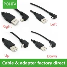 Up & Down & Left & Right Angled 90 Degree USB Micro USB Male to USB male Data Charge connector Cable 25cm 100cm 150cm for Tablet metal keyboard up down left right com data usb power supply ylgf hs87 s16 waterproof ip65 dust anti violence