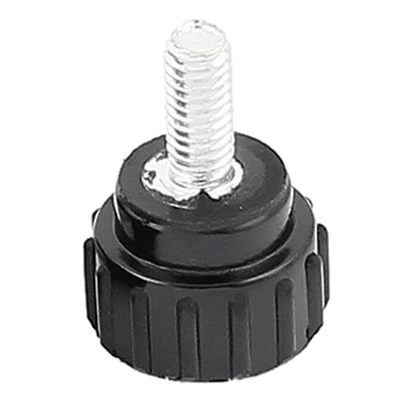 HHTL 6 Pcs M4x10 Threaded Knurled Thumbscrew Grip Knobs Thumb Screwin