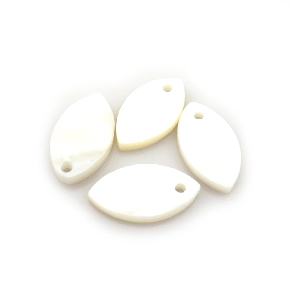 

18x10mm Olivary Shell Pendants, Olive Shape Shell Charms Free Shipping