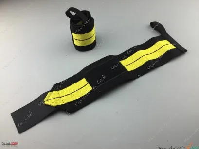 1 пара Регулируемая повязка на запястье/поддержка запястья/спортивный наручный браслет/бандажная повязка/защита для запястья безопасные слинги - Цвет: Цвет: желтый