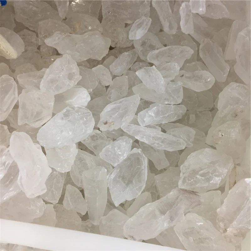 Грубая прозрачная Кварц белый кристалл гравий галтованные камни