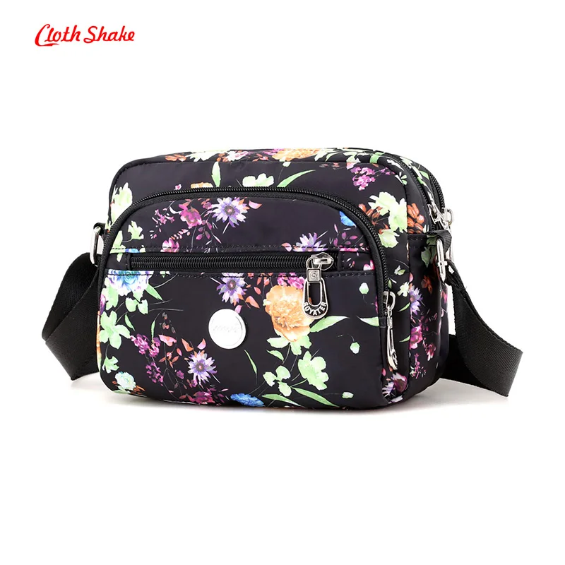 

Cloth Shake Summer New Small Women Bag Handbags Waterproof nylon Flowers mini Bag women bags bolsas bolsa feminina sac a main