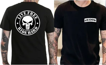 

New Hon Shadow Motorcycle T-Shirt Punisher 2019 Man'S Op Neck Designer Adults Casual Tee Shirt Fitted T Shirts