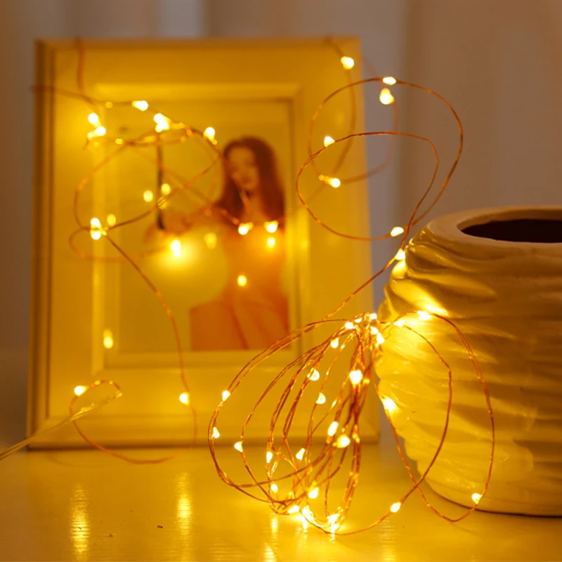 Лучший! LYFS 2M 20 LED Starry String Lights LED Питание от батареи Прозрачный медный провод Сказочные огни