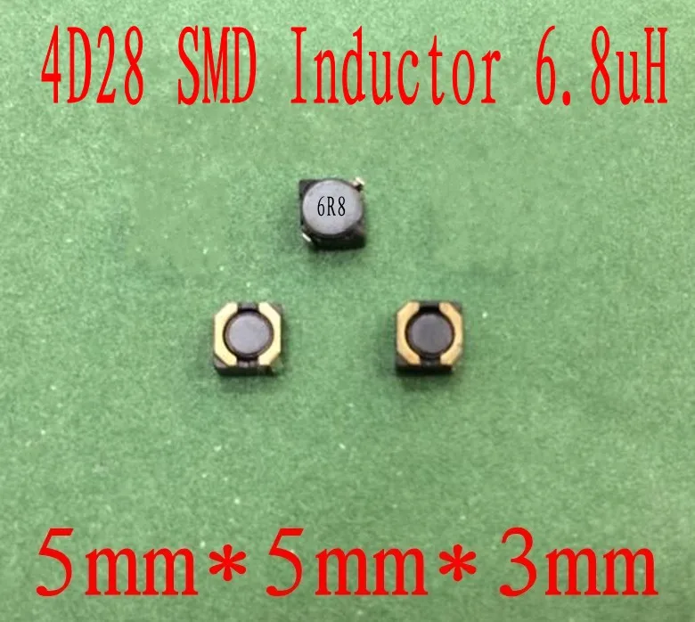 1000 шт./лот SMD Силовые индукторы 6.8UH 4D28 экранированная катушка индуктивности 5*5*3 мм
