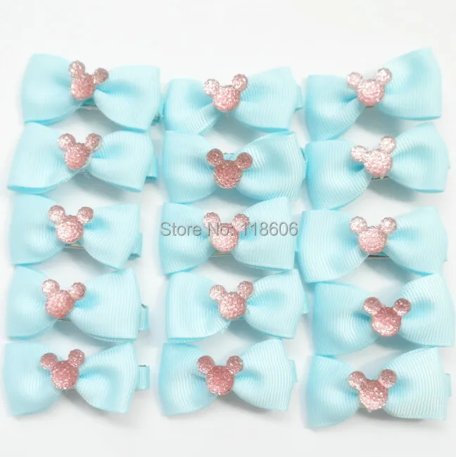 Minnie Mouse sparkle resin flat back diamante glitter dummy hair bow4.jpg