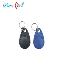Низкочастотный 125 кГц rfid id чип жетон EM4100 цепь черный синий брелоки 100 шт