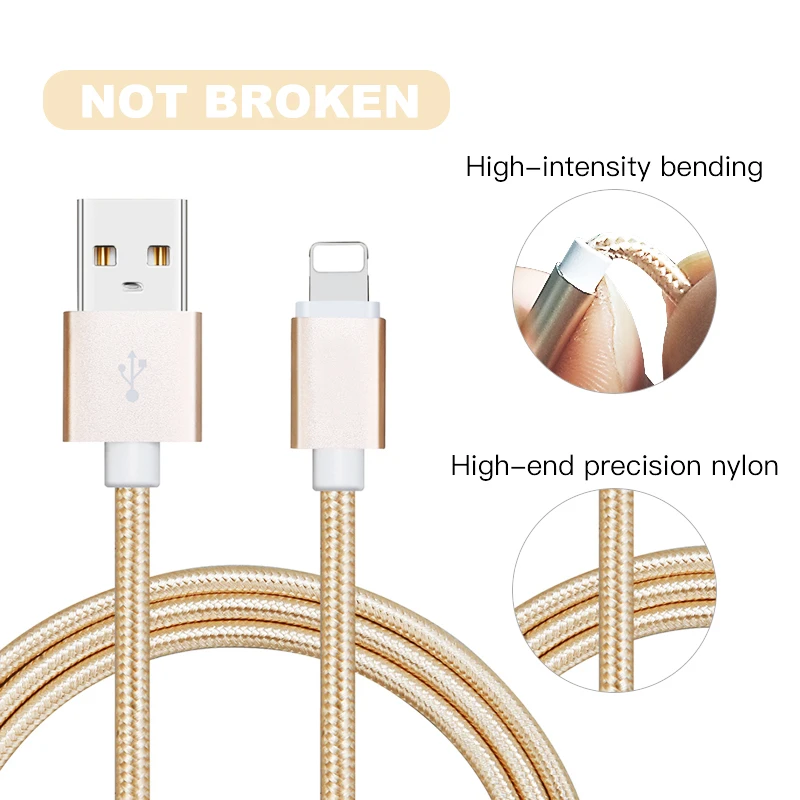 USB Cable for iPhone Fast Charger Lighting USB Cables Charging Cord For iPhone XR Xs Max X For iPhone 10 8 7 6 5 Plus iPad (3)