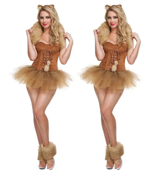 

Halloween Cosplay Costumes Sexy Cat Women Cosplay Cosutmes Sexy Short Dress Party Fairy Deguisement For Carnaval 2PCS Set