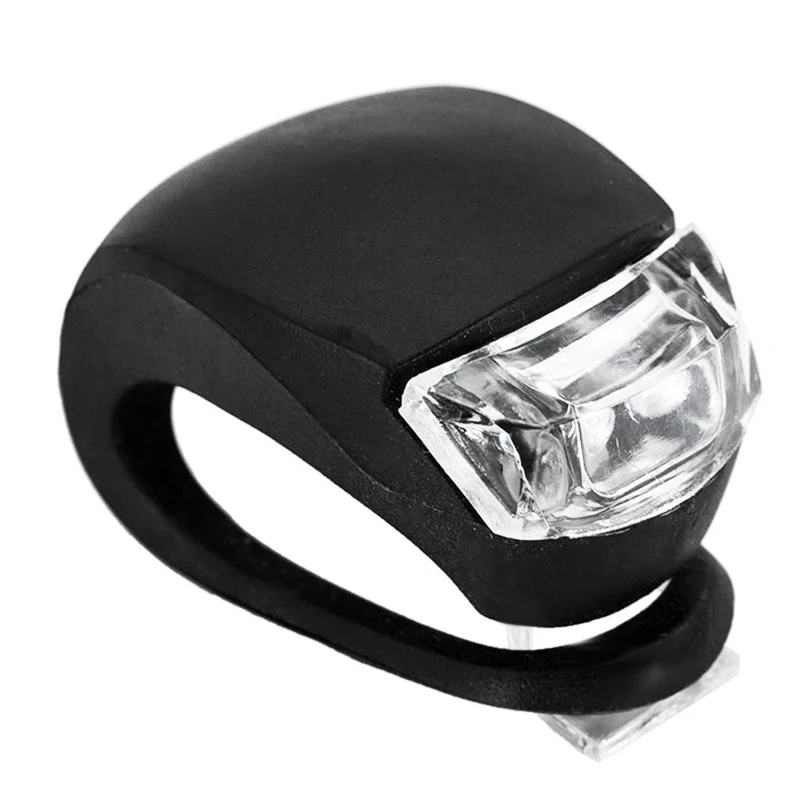 2 Pcs Silicone Bicycle Bike Cycle Safety LED Head Front and Rear Tail Light Set