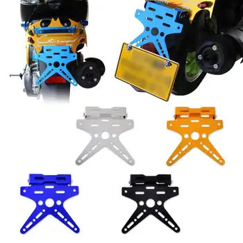 

beler Adjustable Number License Plate Mount Holder Bracket Aluminum Alloy for Honda Yamaha Suzuki Scooter Cruiser Chopper