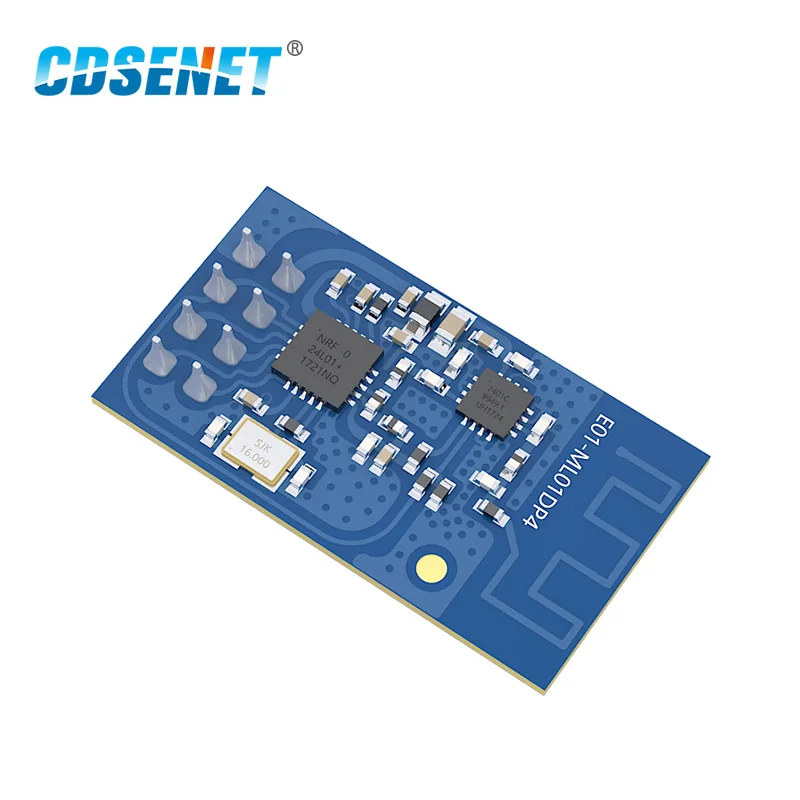 NRF24L01P SMD E01-ML01DP4 SPI 2,4 GHz nRF24L01 PA LNA беспроводной Радиочастотный приемопередатчик 20dBm большой диапазон 2,4G nRF24L01+ PCB Anten rf модуль