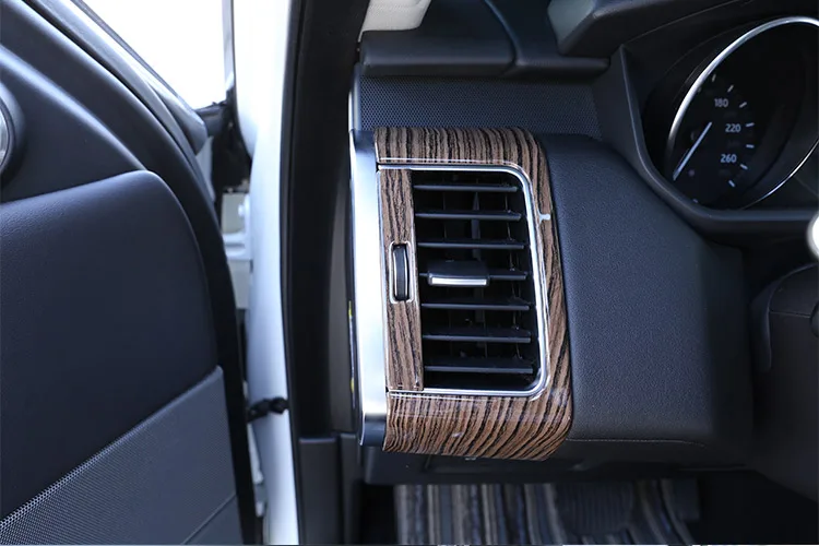 

Sands Wood Grain For Land Rover Range Rover Sport RR Sport 2014-2017 ABS Dashboard Side Air Conditioning Vent Outlet Frame Trim