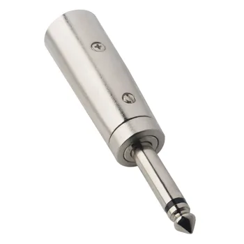 

10 Pieces XLR Connector Male to Male Jack 6.5mm Mono Audio Connector Plug 6.35 Jack To XLR Audio Adapter Sophomore Core
