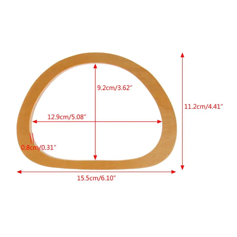 2018 Горячее предложение 1 шт. деревянный для сумок Замена ручки DIY Сумочка рамка для сумки кошелька аксессуары Высокое качество