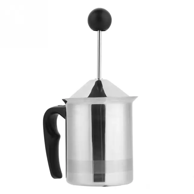 400/600ml Manual Milk Frother Stainless Steel Double Mesh Milk CreamerMilk Frother Manual Beater