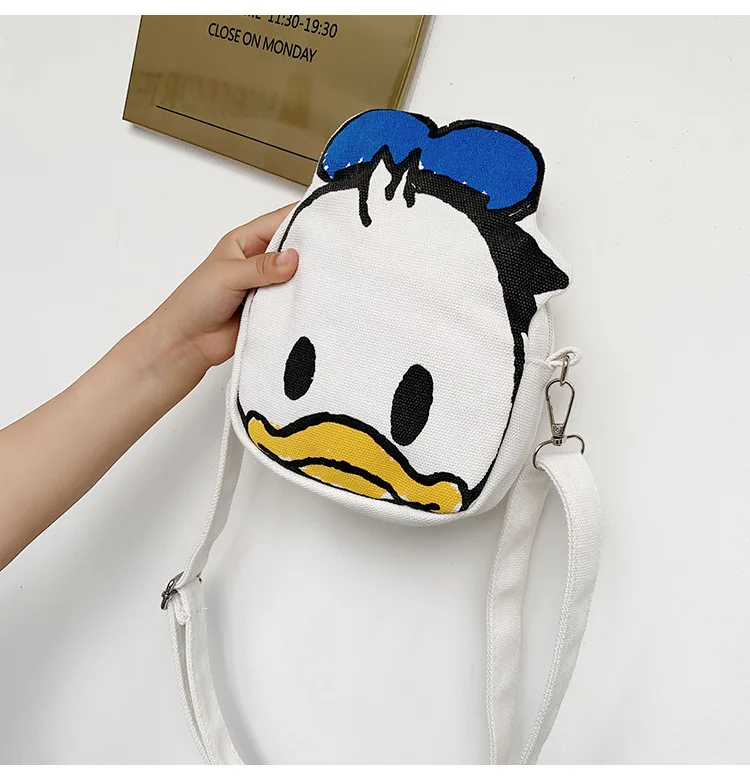 Disney Mickey mouse children cartoon canvas bag girl boy messenger shoulder bag new minnie bag lady Donald Duck handbag