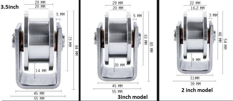 LPSECURITY 304 нержавеющие стальные ворота ролик/ворота слайд/ворота колеса/ворота шкив с н образный паз 3 дюйма модель общая высота 80 мм
