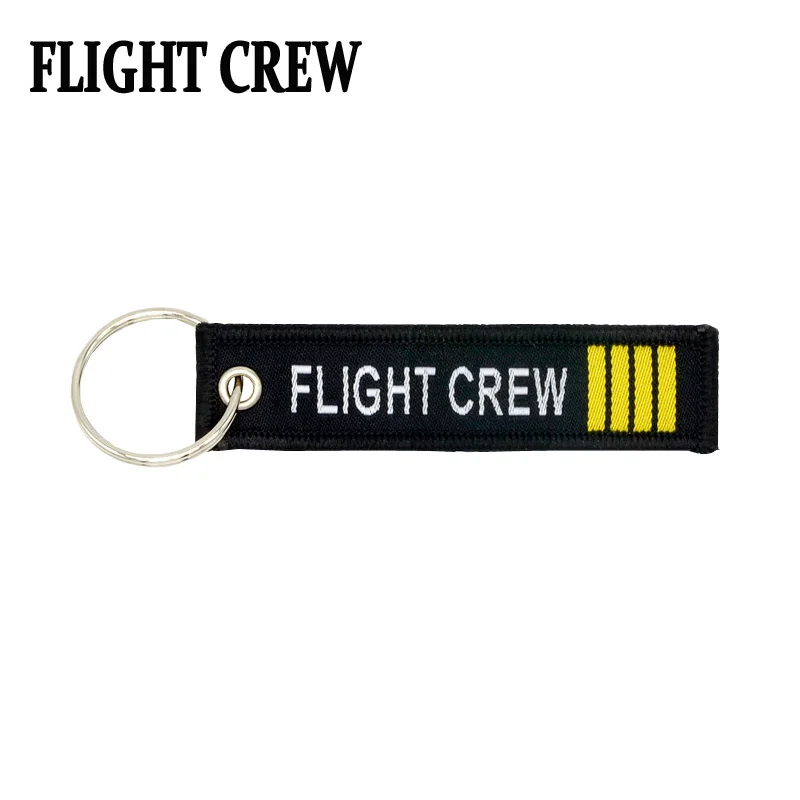 

Small Flight Crew Captain Four Bars Epaulettes Keychain Pilots Crew Creative Gift Pendant Car key ring