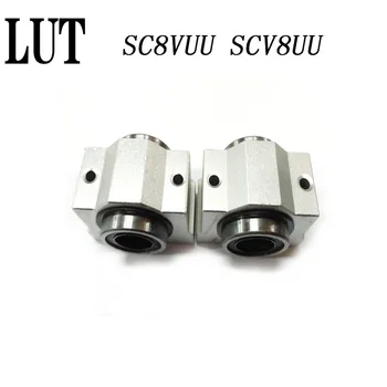 

High quality 8PCS 8mm bearing bushing SC8V SC8VUU SCV8UU linear bearing block for 8mm linear shaft units CNC router
