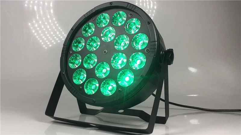 Большие линзы 18X12 Вт led par огни RGBW 4в1 плоский par dmx512 профессиональное DJ оборудование