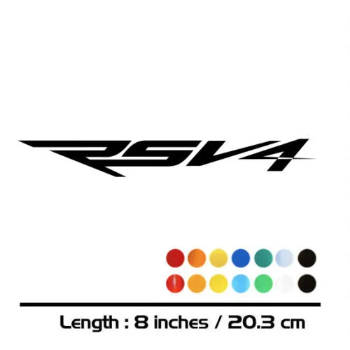 

2 X New Sales motorcycle bike Fuel tank Wheels Fairing notebook Luggage helmet MOTO Sticker decals For Aprilia RSV4