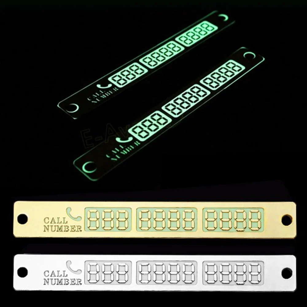 

Luminous Temporary Parking Card With For Chrysler 200 300 Aspen Pacifica PT Cruiser Sebring Town Country