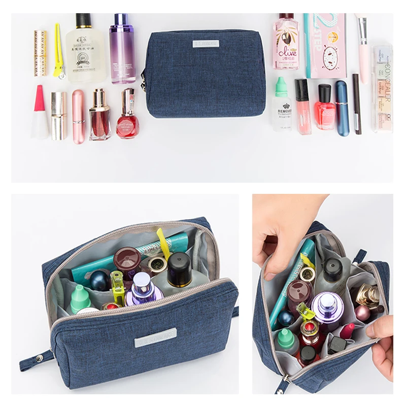 عالية الجودة حقيبة مستحضرات تجميل النساء التجميل أكياس السفر necessarie المنظم المحمولة الرجال حقيبة مستحضرات تجميل التجميل سيدة غسل الحقيبة