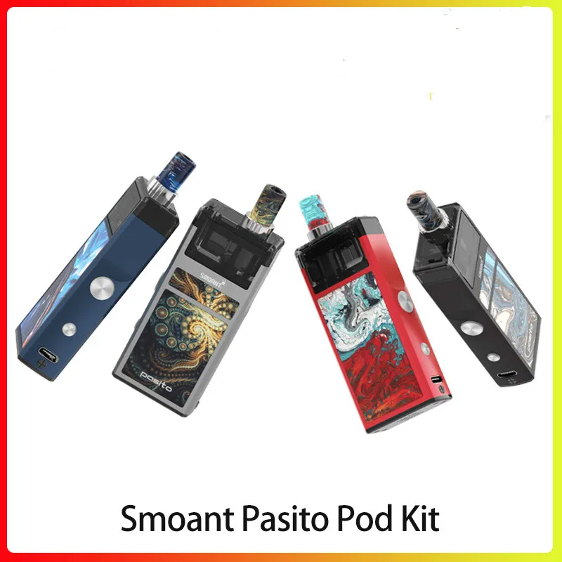

New Pod system Smoant Pasito Pod Kit 1100 mah & 3ml atomizer asirflow E cigarette vape