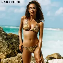 RXRXCOCO бикини женщин Бандаж ремень бикини 2017 сексуальный пляж купальники женщины купальник купальный костюм Бразильский biquini