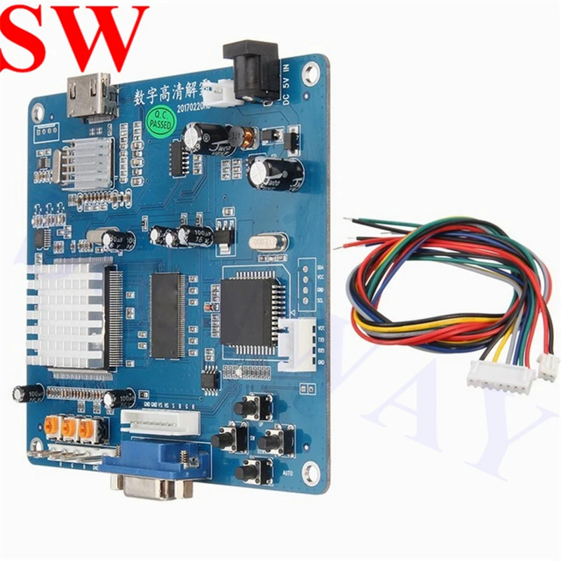 Новое поступление CGA в HDMI конвертер RGBS/CGA/EGA в HDMI конверсионная плата PCB для HD ЖК-монитора аркадная игра шкаф машина