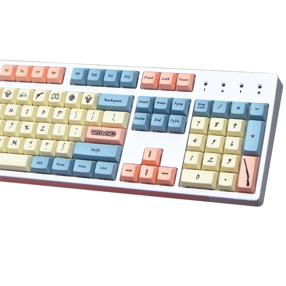 Стиль Вестерн XDAS профиль keycap 143/186 краситель сублимированный filco/DUCK/Ikbc MX Переключатель механическая клавиатура keycap, только keycaps