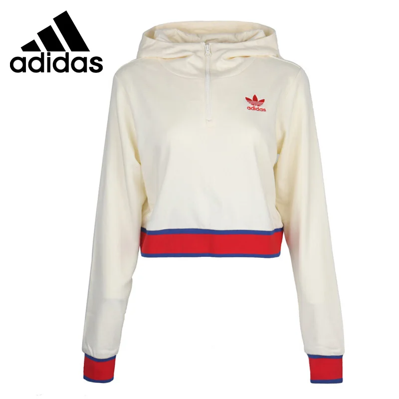 

Original New Arrival Adidas Originals EA Crop HZ HD Women's Pullover Hoodies Sportswear