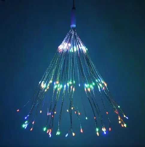 multi color DIY фейерверк струнный светильник s светодиодная лента 8 режимов Сказочный светильник USB/4AA на батарейках Свадебная вечеринка наружное Рождественское украшение - Испускаемый цвет: multi color