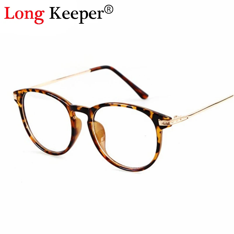 

Long Keeper Women Eye glasses frames small size clear lens reading computer glasses frame men plain Gafas de grau femininos