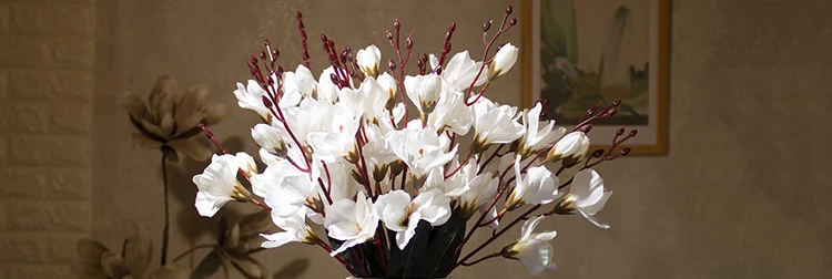 1 комплект Искусственные цветы Магнолия Denudata букет в форме рыбьего хвоста Керамика ваза свадебное украшение дома украшение поддельный цветок 6 видов цветов